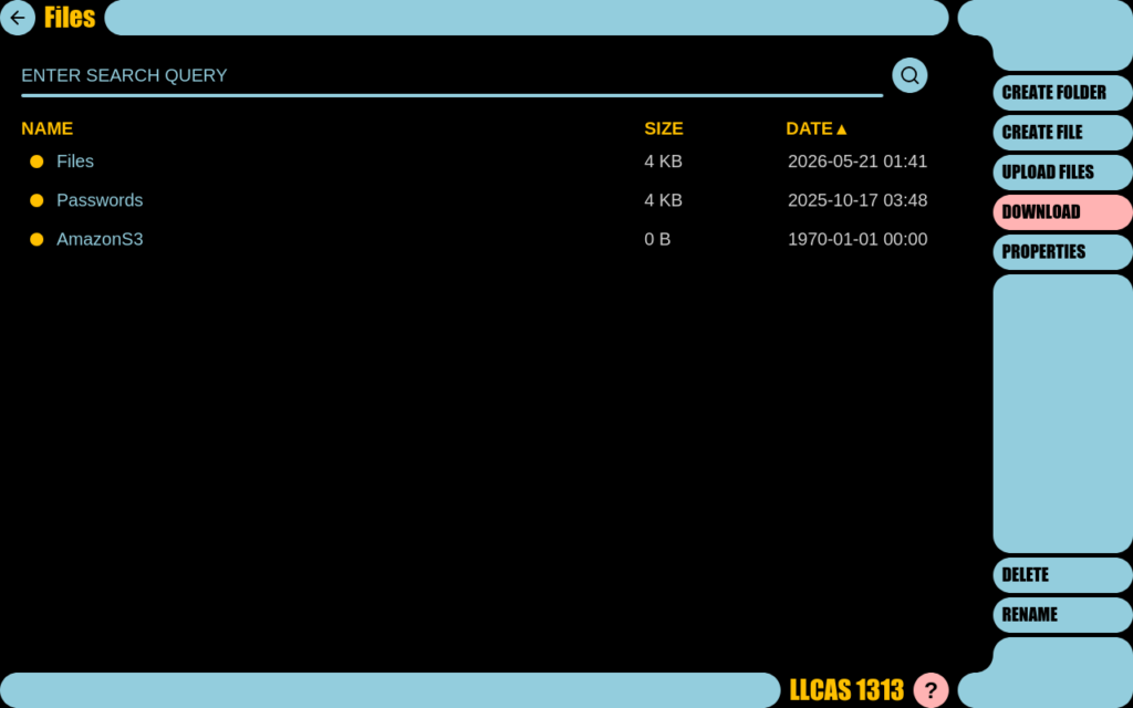 LLCAS Screenshot